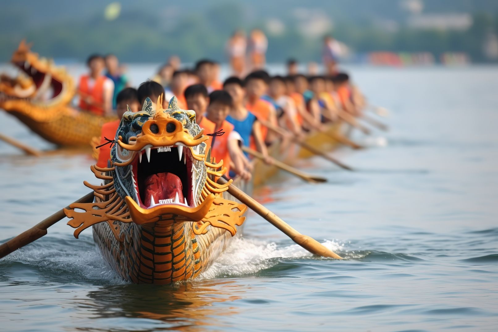 划龙舟